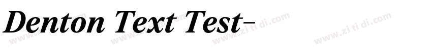 Denton Text Test字体转换